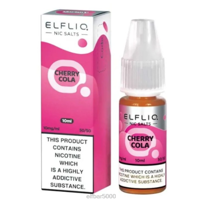 elfbar elfliq nic druskos - vyšnių kola - 10ml-20 mg/ml- ELF BAR Lietuva V20N197