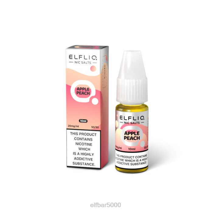 elfbar elfliq obuolių persikų nic druskos - 20ml-20 mg/ml- ELFBAR Disposable V20N220