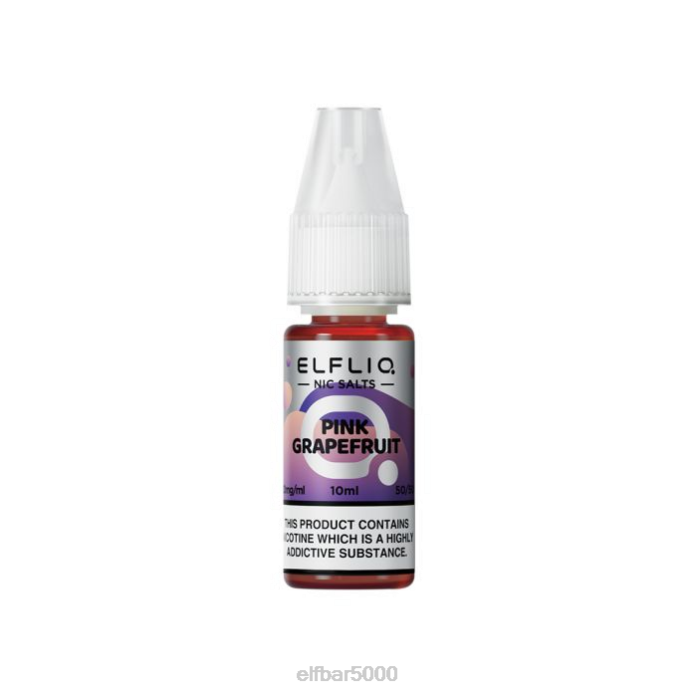 elfbar elfliq rausvos greipfruto nic druskos - 10ml-10mg/ml- ELF BAR Vape Flavors V20N202