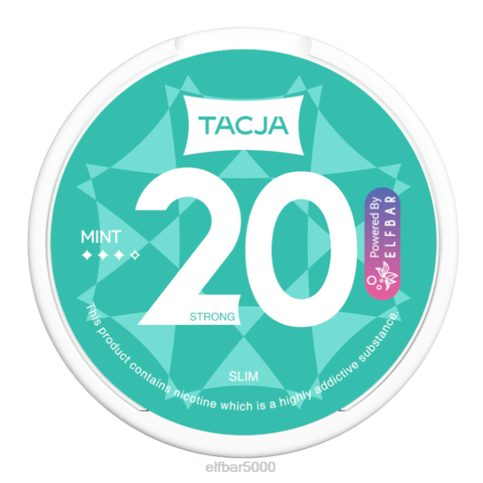 elfbar tacja nikotino maišelis - mėtų - 1vk-20mg/g- ELF BAR Skoniai V20N233