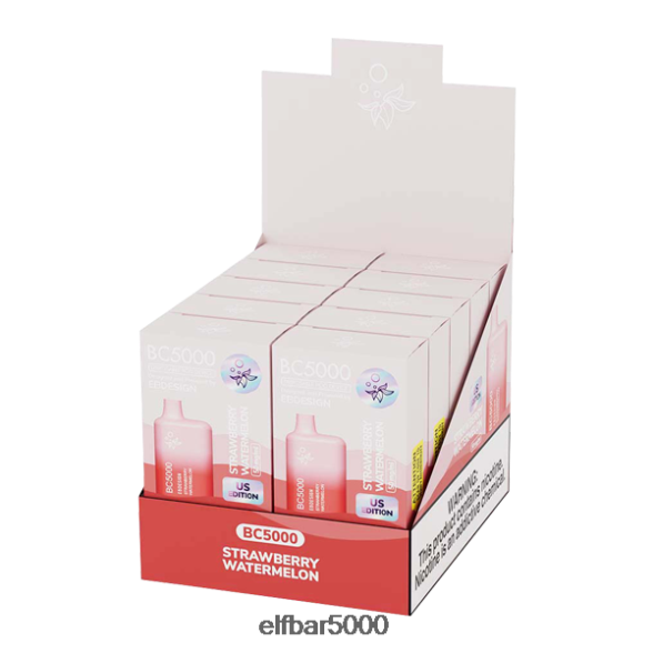 ELFBAR braškinis arbūzas bc5000 vartotojas – vienvietis4B22J13 - ELF BAR 5000 Kaina