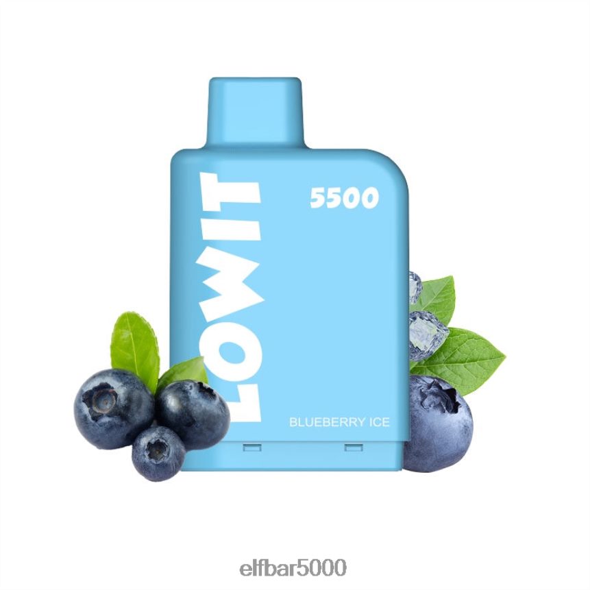 ELFBAR užpildytas pod rinkinys lowit 5500 2%nic mėlynių ledų 6T86DN123 - ELF BAR Lithuania