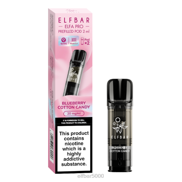 elfbar elfa pro užpildytos ankštys - 20 mg - 2 vnt mėlynių debesuotas - ELF BAR Vape V20N97