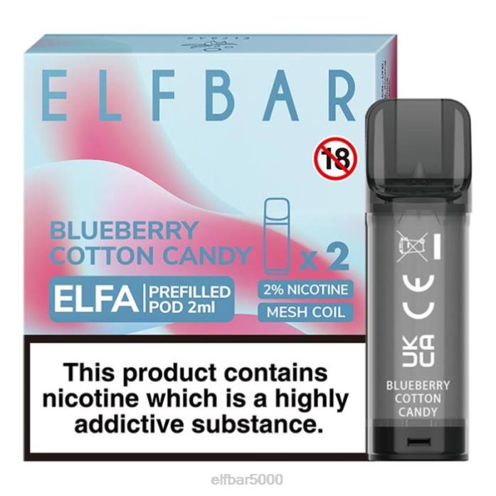 elfbar elfa užpildyta ankštis - 2ml - 20mg (2 pakuotės) braškių aviečių - ELF BAR Bc5006 Lietuva V20N112