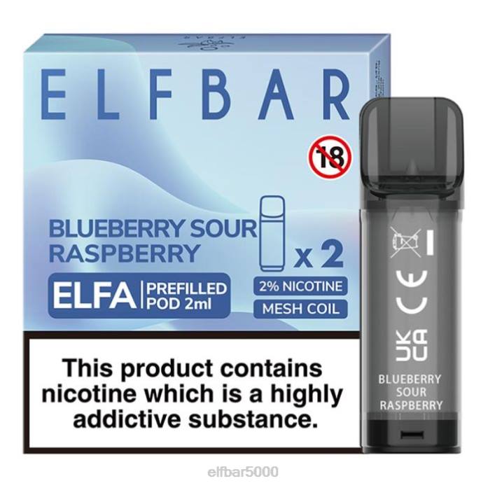 elfbar elfa užpildyta ankštis - 2ml - 20mg (2 pakuotės) braškių kivi - ELF BAR Vilnius V20N107