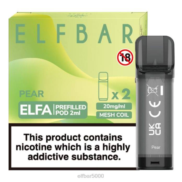 elfbar elfa užpildyta ankštis - 2ml - 20mg (2 pakuotės) kriaušė - ELF ...