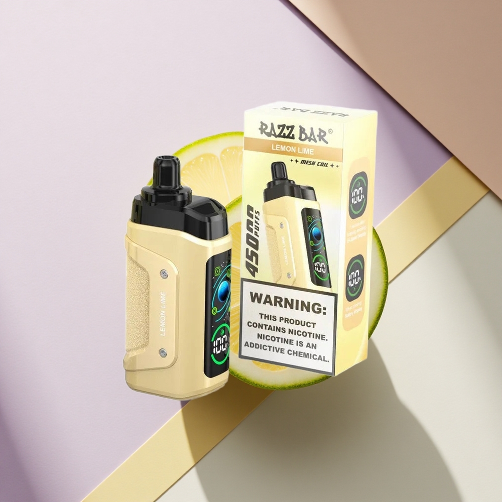 Razz Bar 45000 Puffs Citrinų Žaliųjų 20 mg nikotino 650 mAh