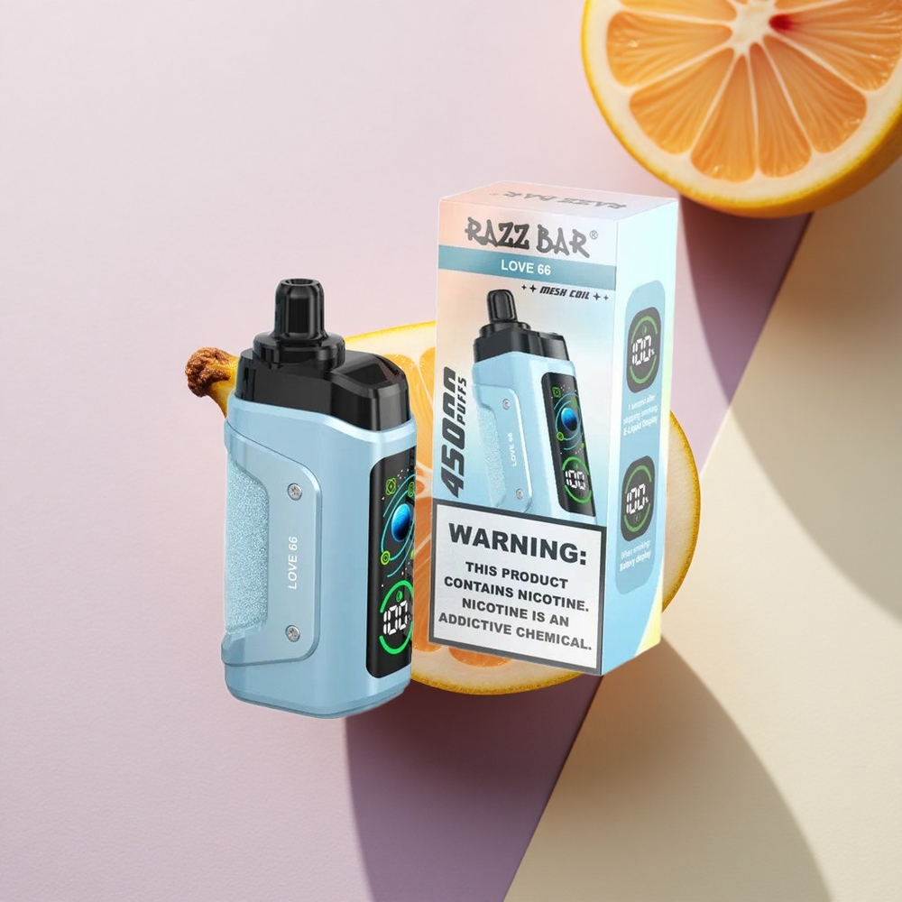 Razz Bar 45000 Puffs Meilė 66 Tipo-C 650 mAh