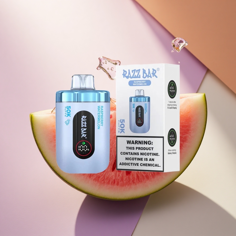 Razz Bar 50K Puffs Aviečių Arbūzas 2% Nikotino 650 mAh