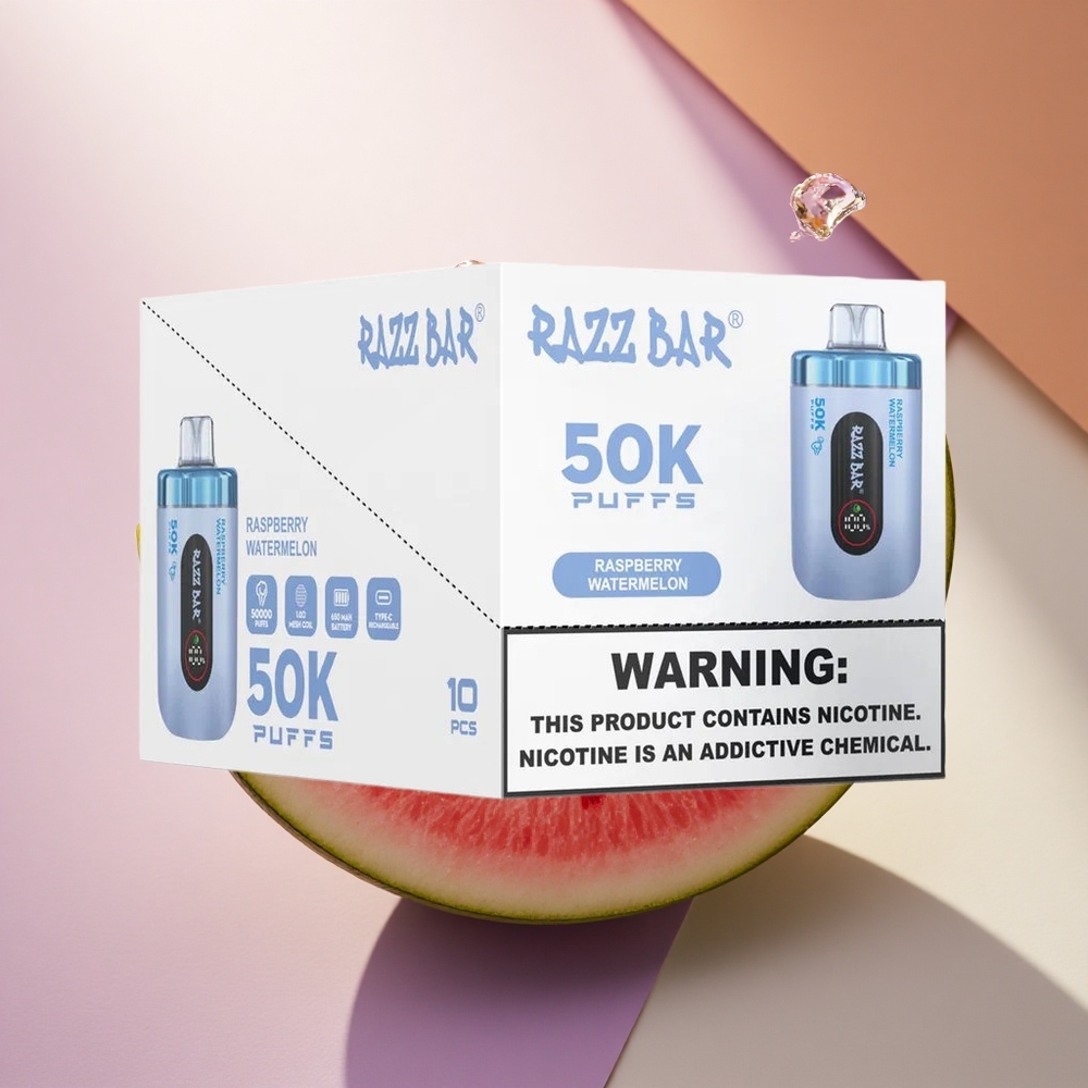 Razz Bar 50K Puffs Aviečių Arbūzas 2% Nikotino 650 mAh