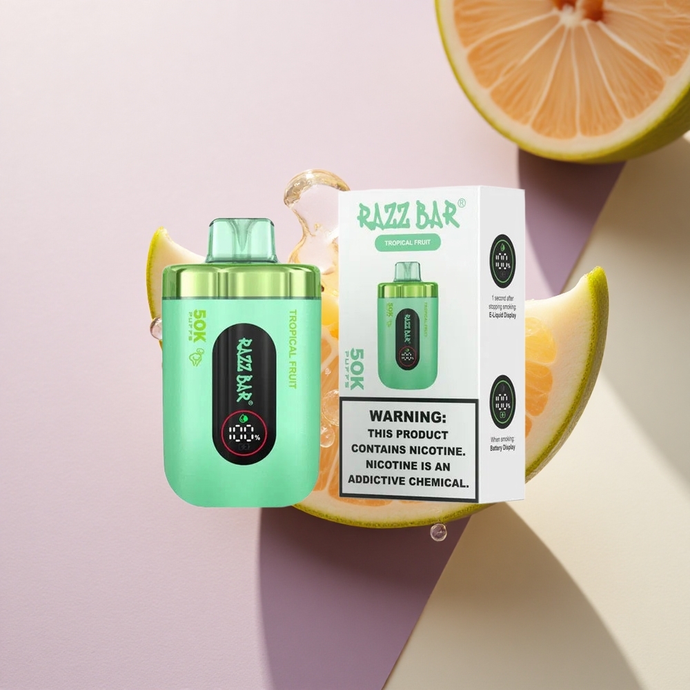Razz Bar 50K Puffs Tropiniai Vaisiai 650 mAh 2% Nikotino