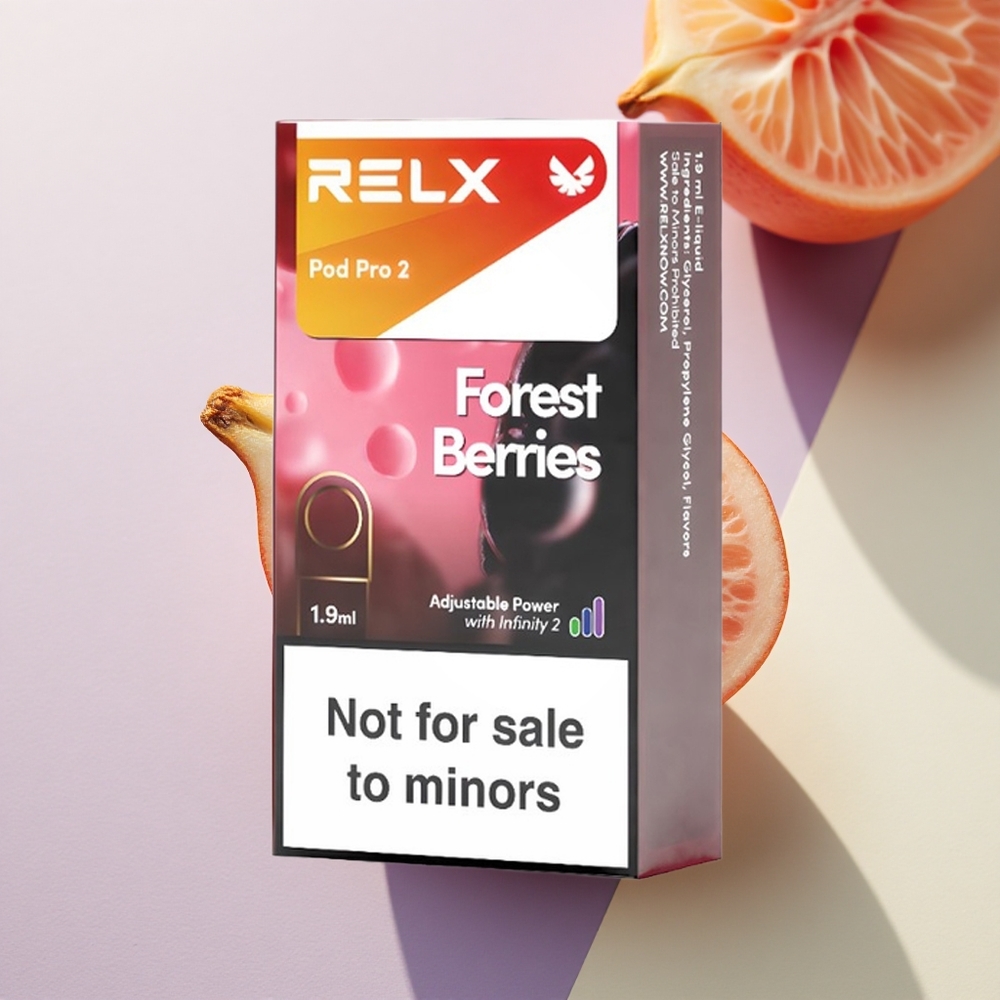 Relx Pod Pro 2 Vape Device Miško Uogos 1.9ml Eco/Smooth/Boost