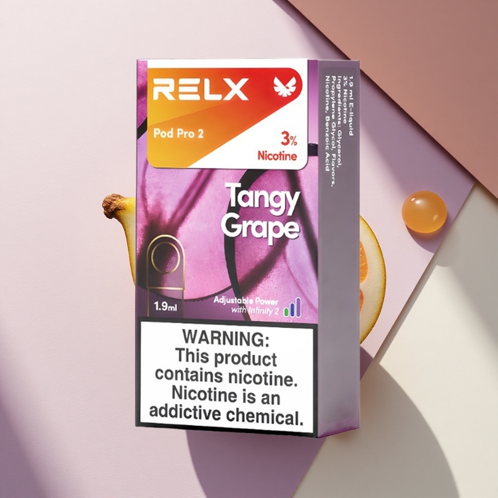 Relx Pod Pro 2 Vape Device Rūgštus Vynuogės 30mg/ml nikotino, 1.9ml, 3 įtampos režimai