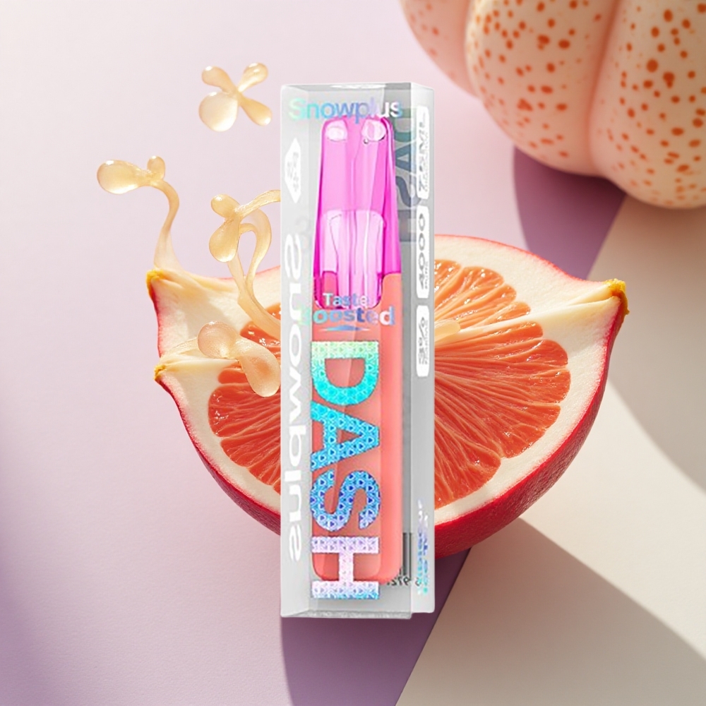 Snowplus Dash 4000 Puffs Hibiskuso Ledų Arbata su keraminiu atomizeriu ir 530 mAh