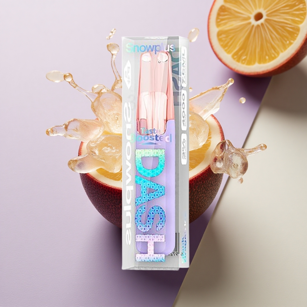 Snowplus Dash 4000 Puffs Juodasis Drakonas Ledas 530 mAh Ceraminis