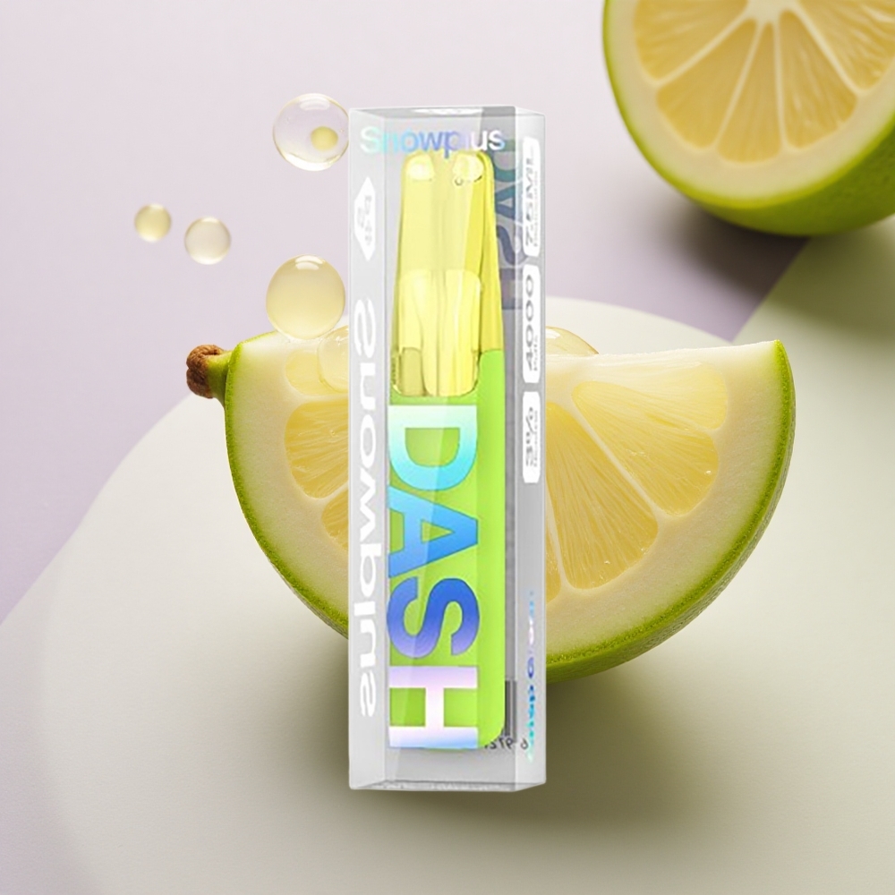 Snowplus Dash 4000 Puffs Žalias Traškusis su 530 mAh ir Keraminis