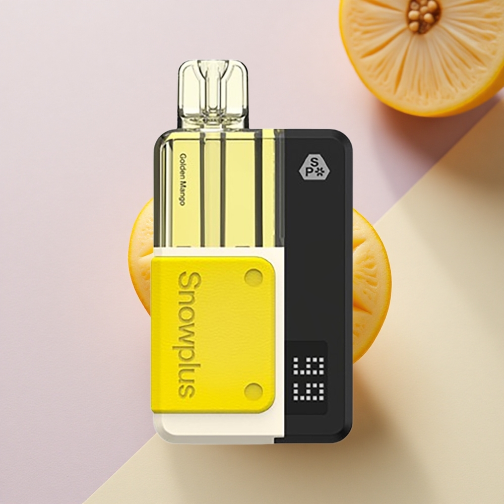 Snowplus Swift 5000 Puffs Auksinis Mangas 1000 mAh Dvigubas Tinklelis