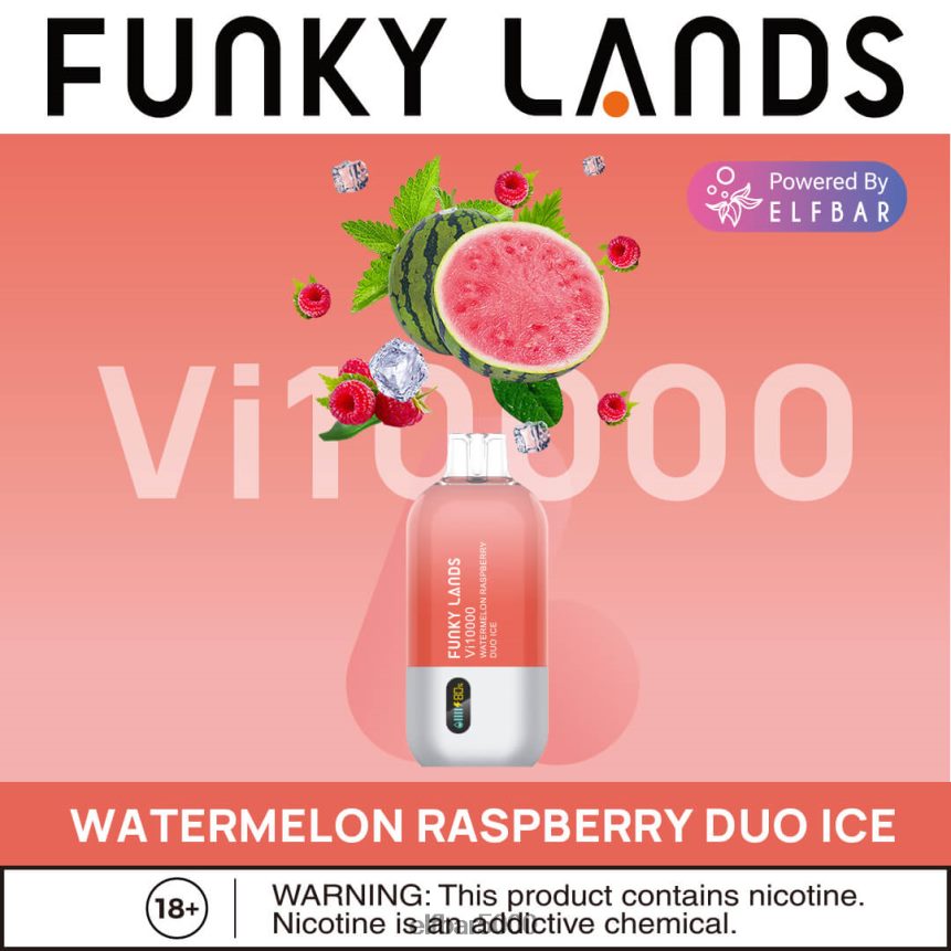 ELFBAR Funky Lands geriausio skonio vienkartinė vape vi10000 ledinė serija arbūzų ledas 6T86DN154 - ELF BAR V9