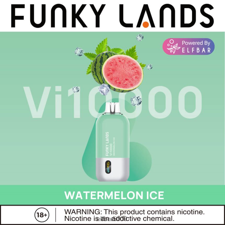 ELFBAR funky lands vienkartiniai vape vi10000 puffs arbūzas aviečių duetas ledas 6T86DN160 - ELF BAR Bc5007 Lietuva