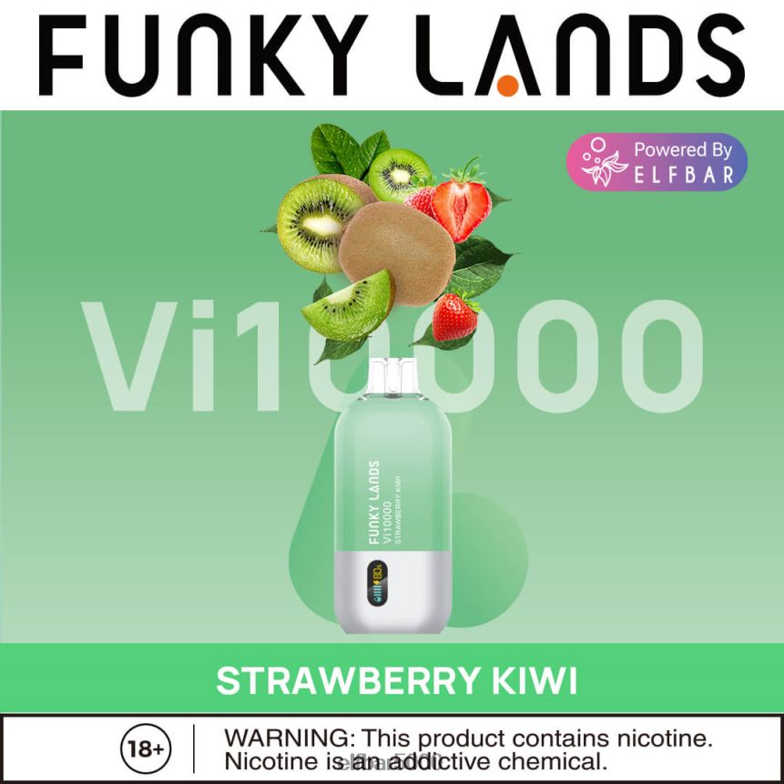 ELFBAR funky lands vienkartiniai vape vi10000 puffs aviečių p&b 6T86DN167 - ELF BAR Vape Flavors
