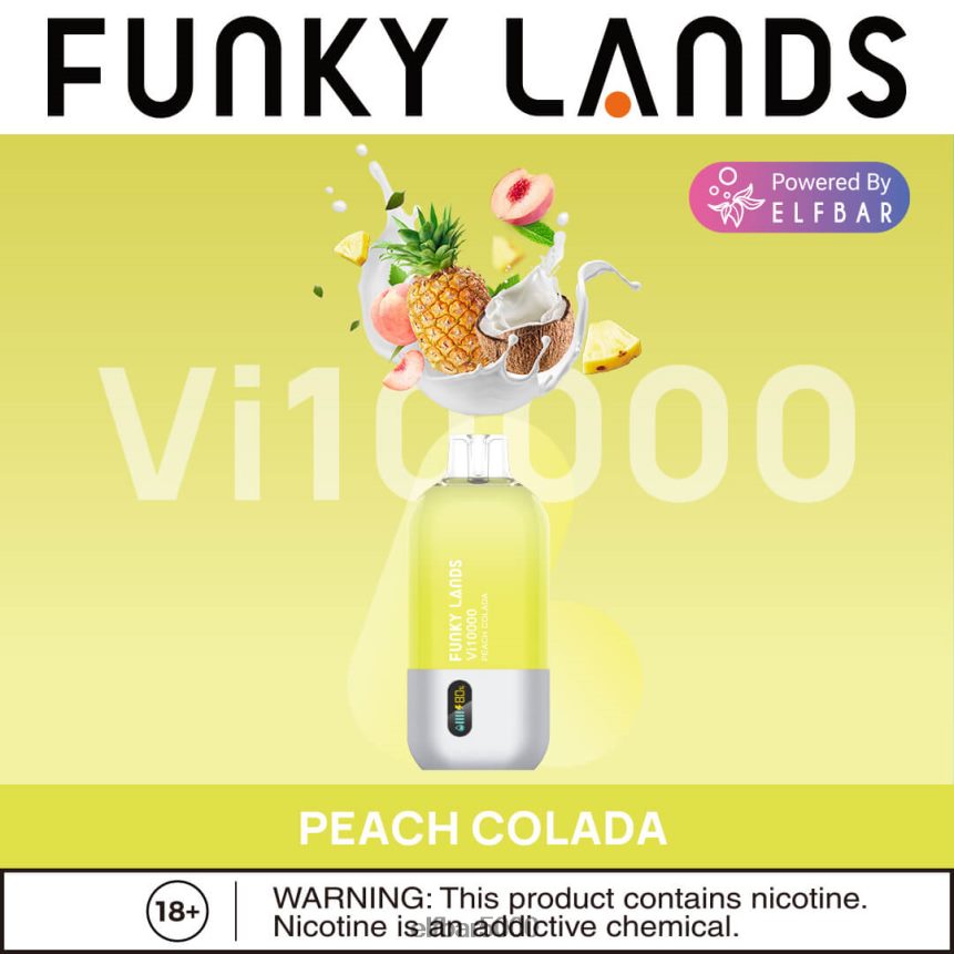 ELFBAR funky lands vienkartiniai vape vi10000 puffs meksikietiškas mangas 6T86DN166 - ELF BAR Disposable Pods