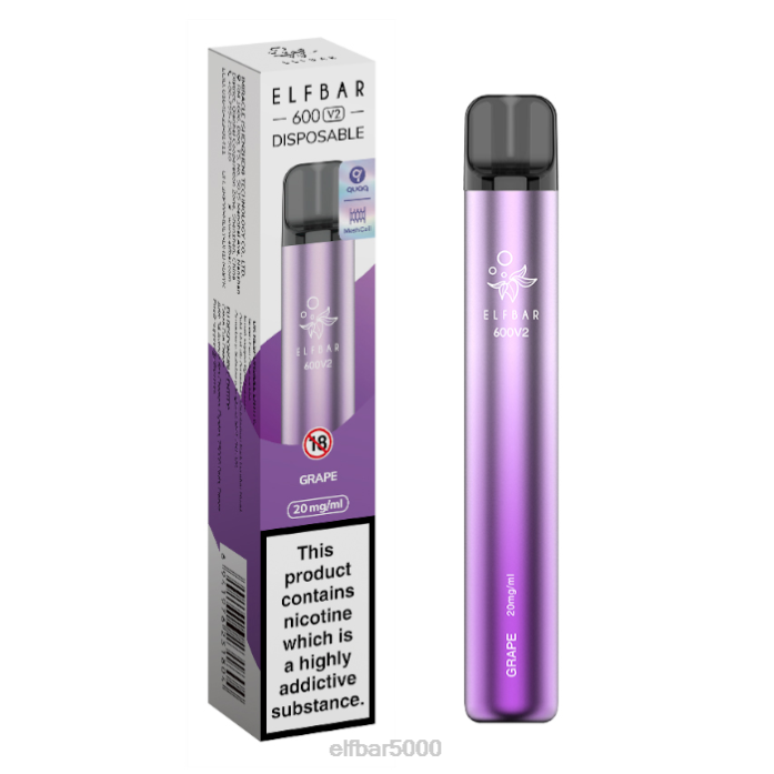 elfbar 600v2 vienkartinis vape - 20mg braškių ledų - ELF BAR 5000 V20N14